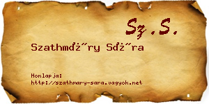 Szathmáry Sára névjegykártya